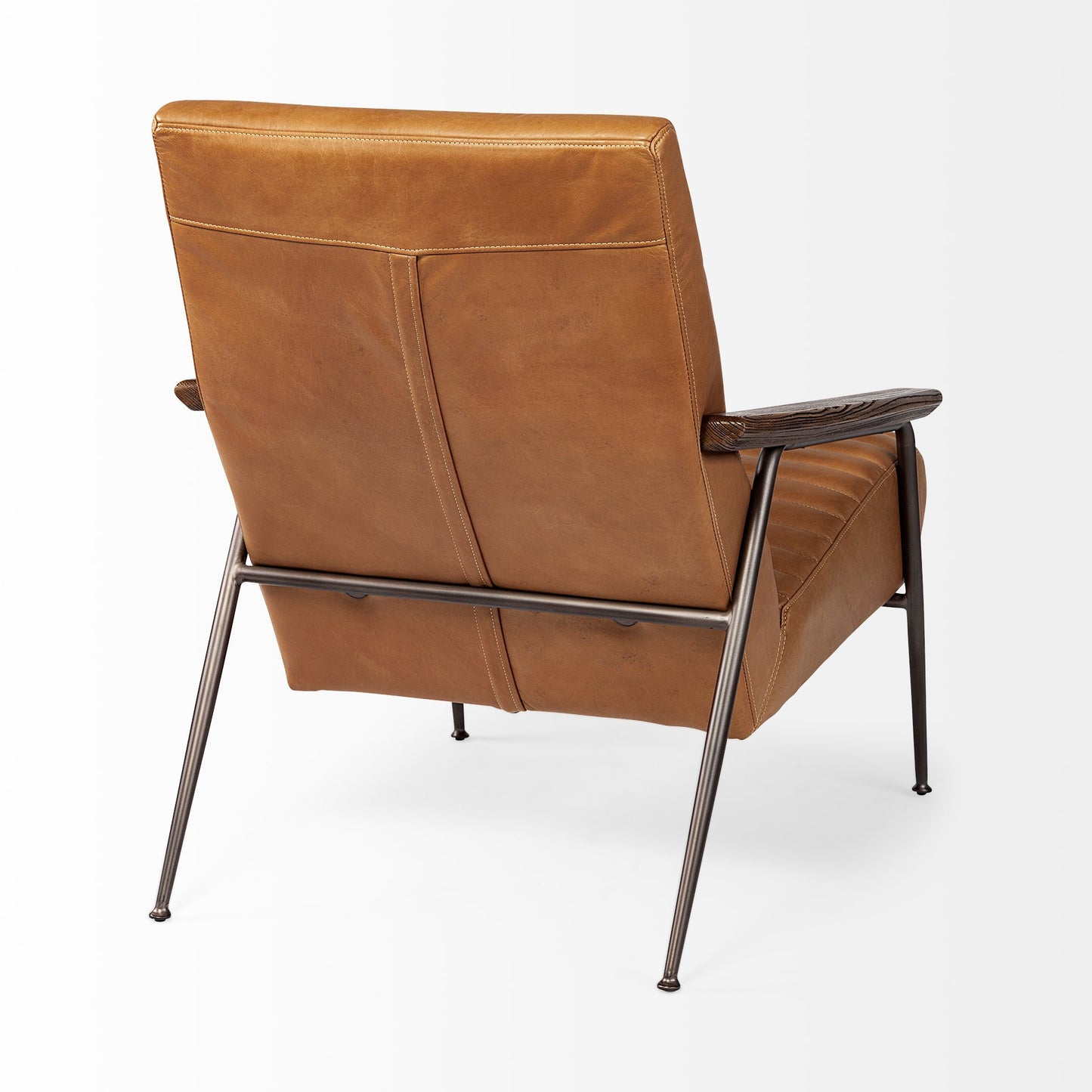 Faux Leather Tufted Lounge Chair