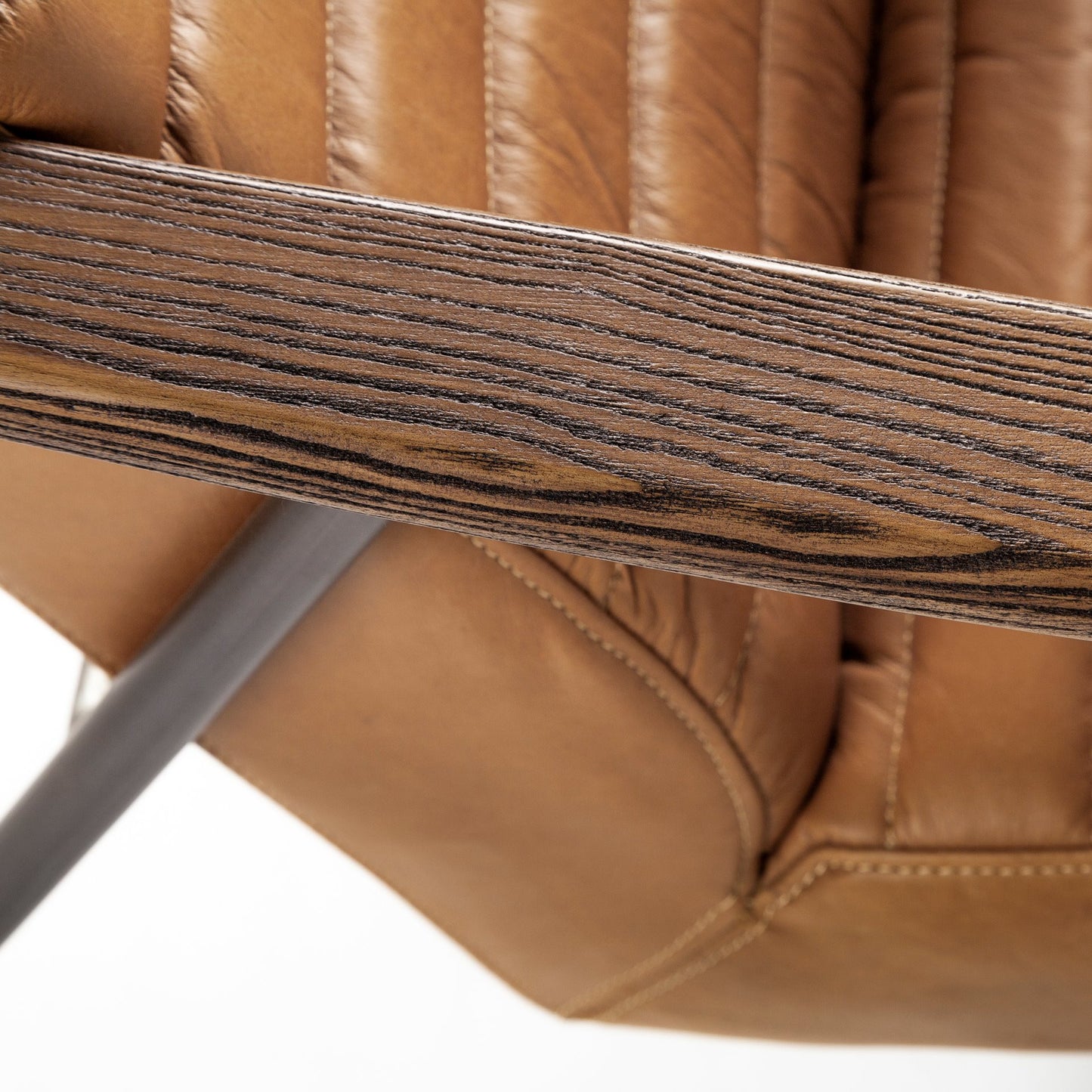 Faux Leather Tufted Lounge Chair