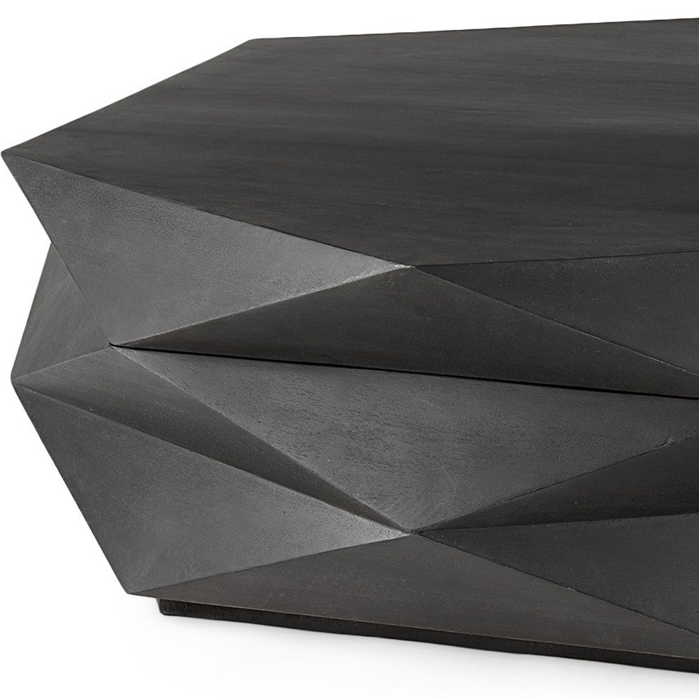 Wood Octagon Solid Coffee Table