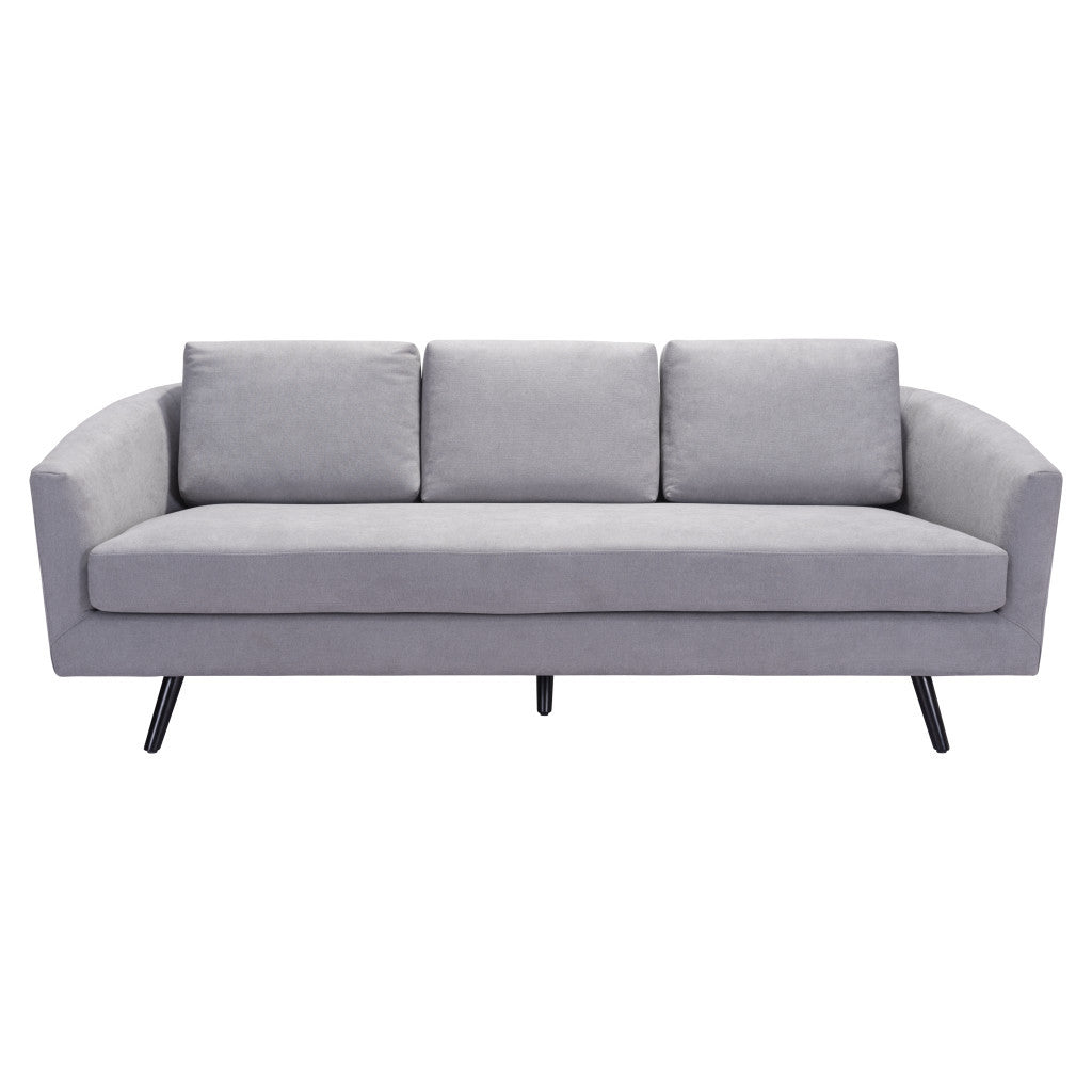 Polyester Sofa with Black Legs