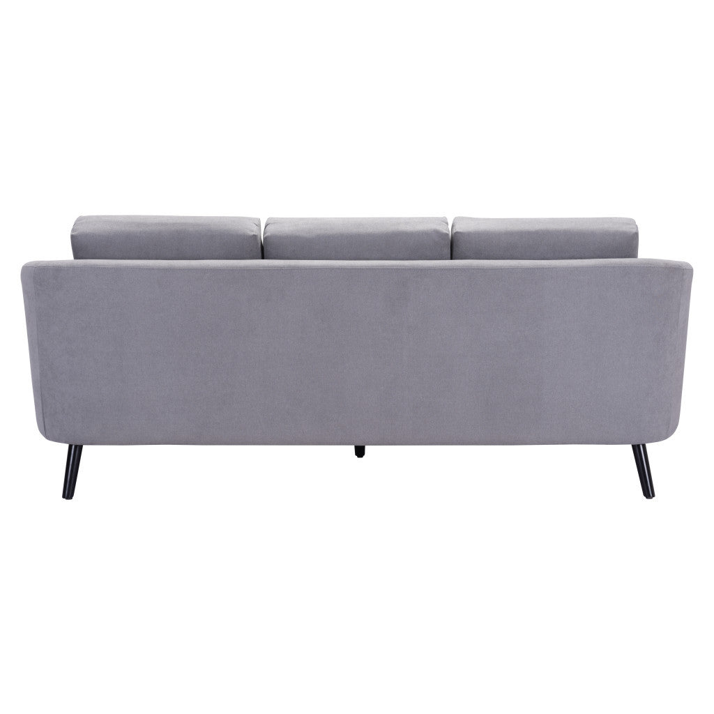 Polyester Sofa with Black Legs