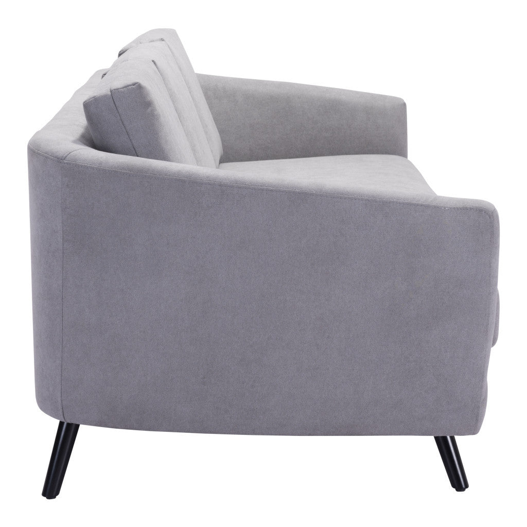 Polyester Sofa with Black Legs