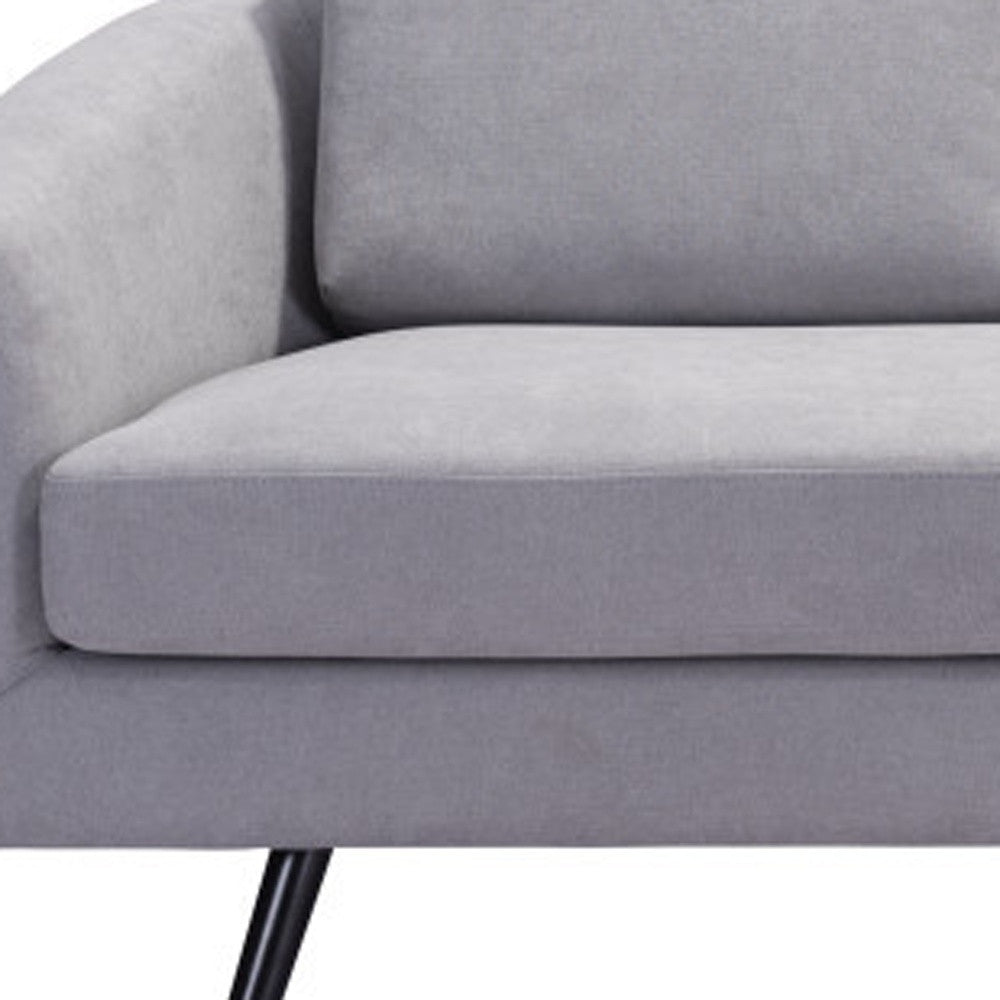 Polyester Sofa with Black Legs
