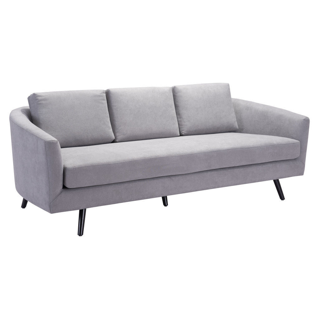 Polyester Sofa with Black Legs