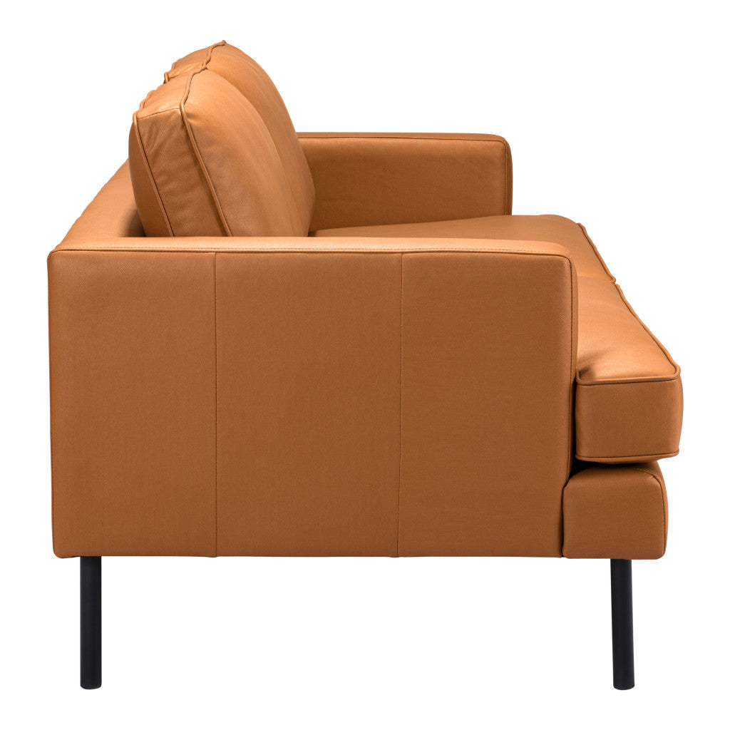 Polyester Sofa with Black Legs