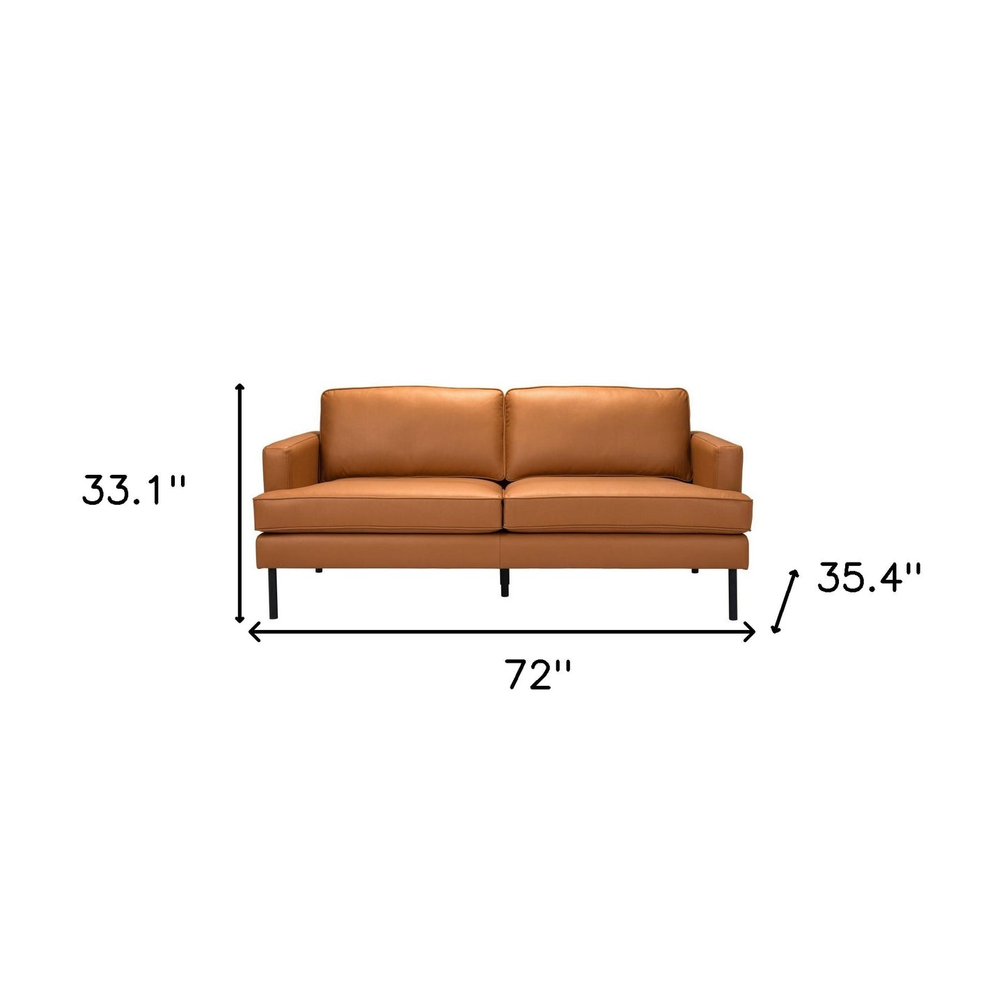 Polyester Sofa with Black Legs