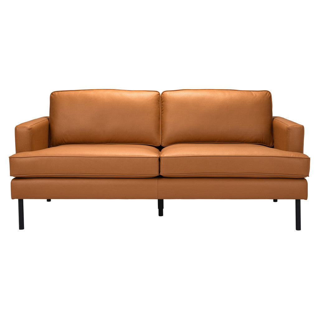 Polyester Sofa with Black Legs
