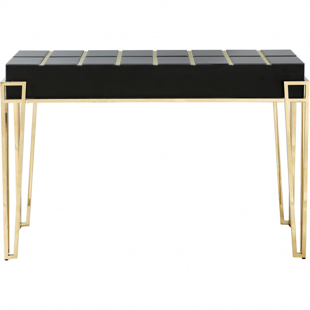 Mirrored Glass Console Table