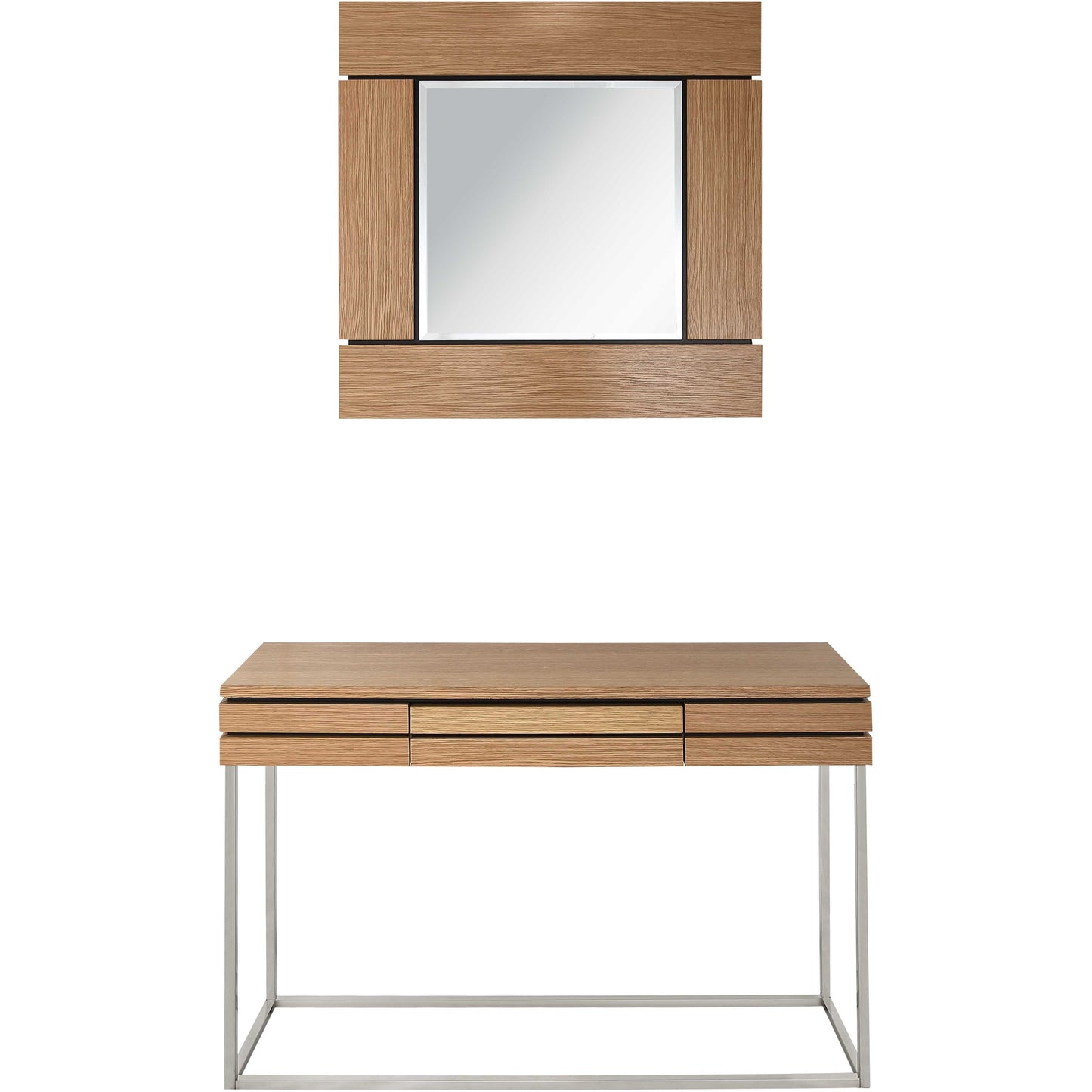 Wood Frame Console Table with Drawer