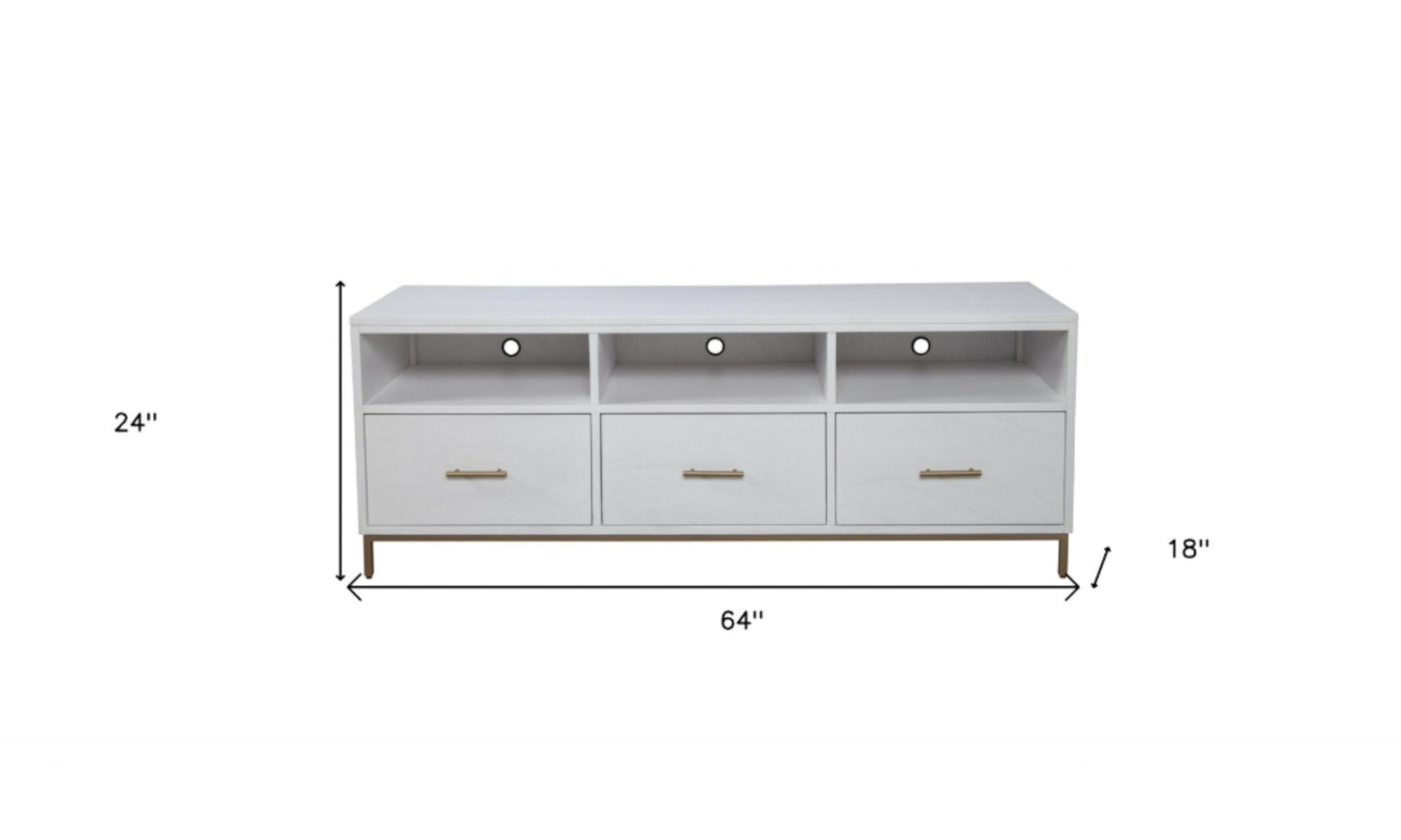 Mahogany Solid Wood Open Shelving TV Stand