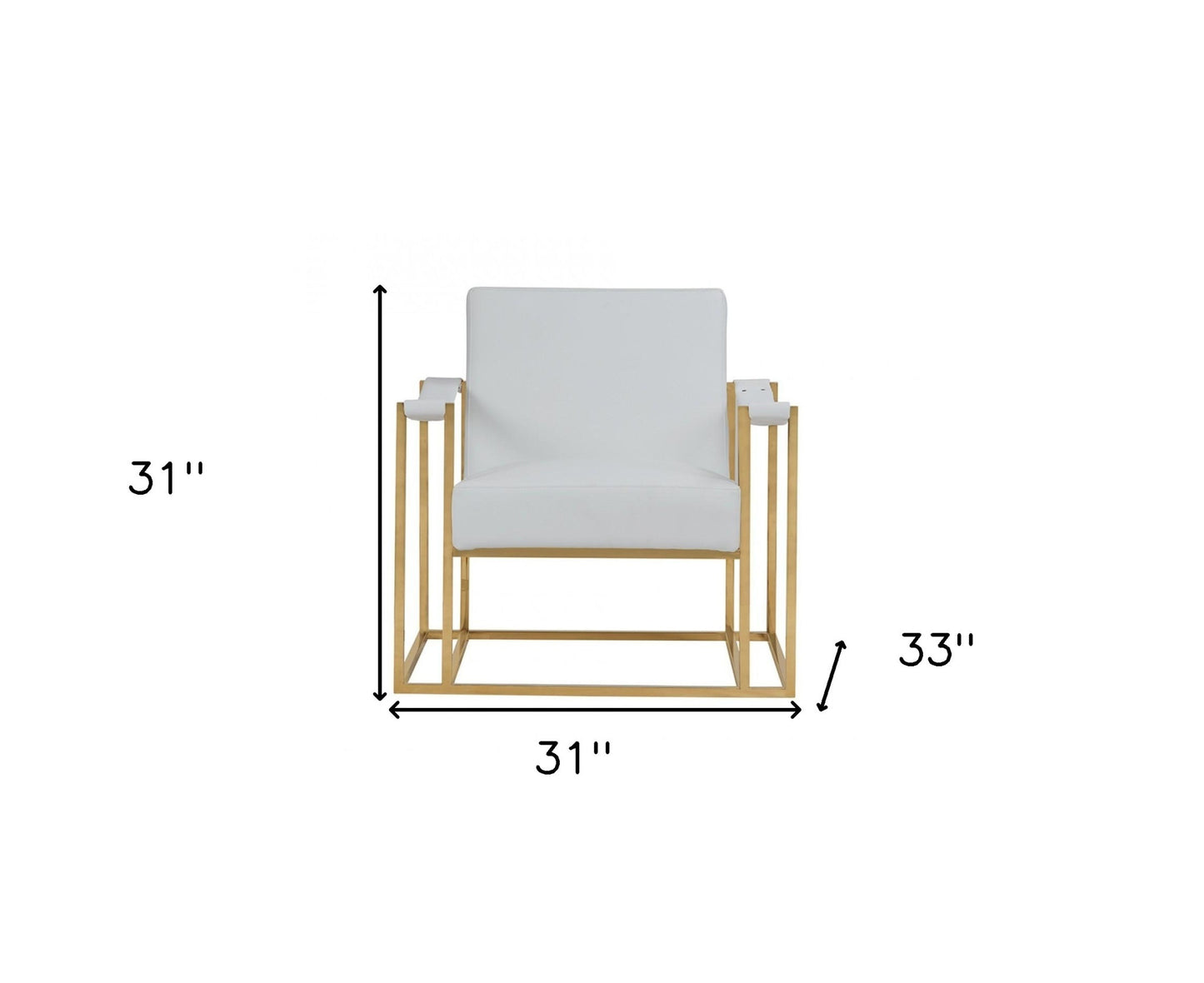 Faux Leather Lounge Chair