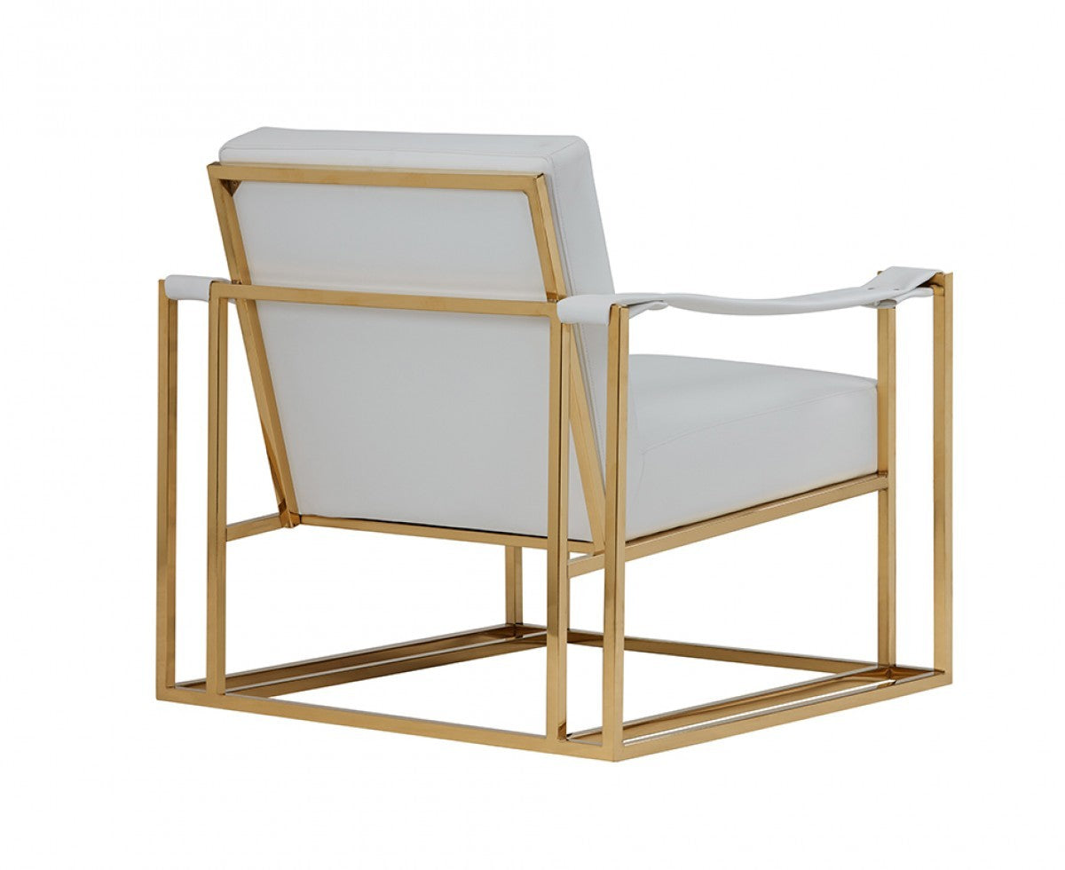 Faux Leather Lounge Chair