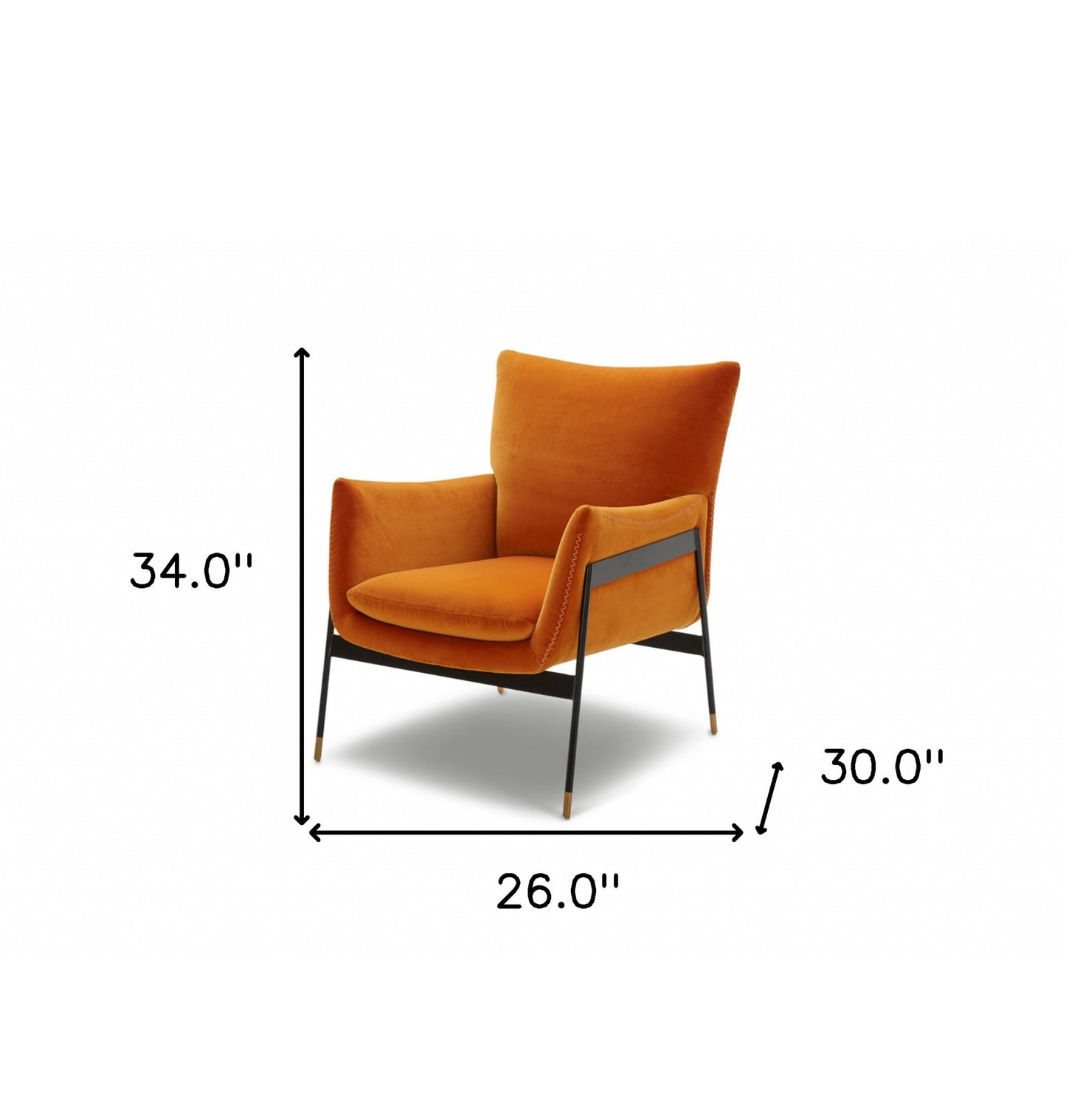 Velvet Wingback Chair