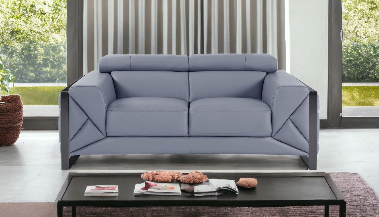 Italian Leather Loveseat