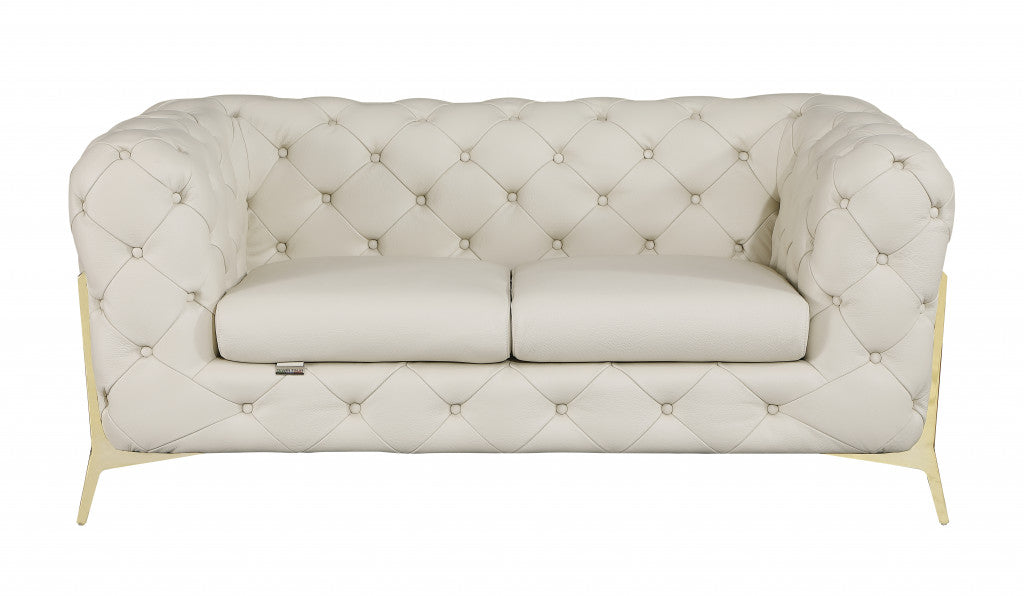 Italian Leather Loveseat