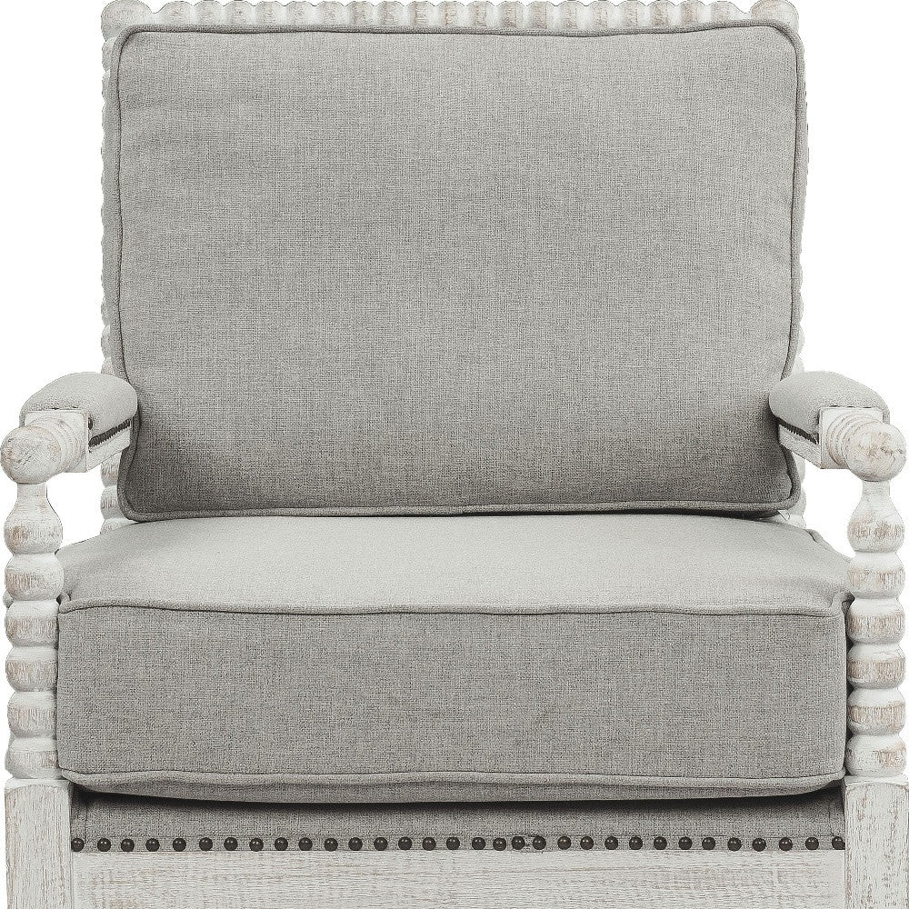 Linen Club Chair