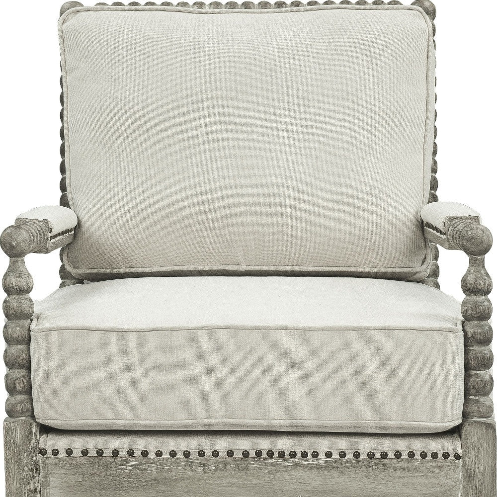 Linen Club Chair