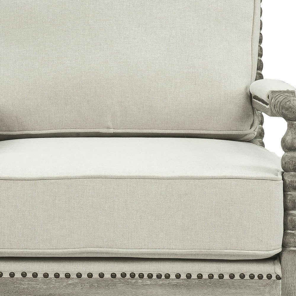 Linen Club Chair