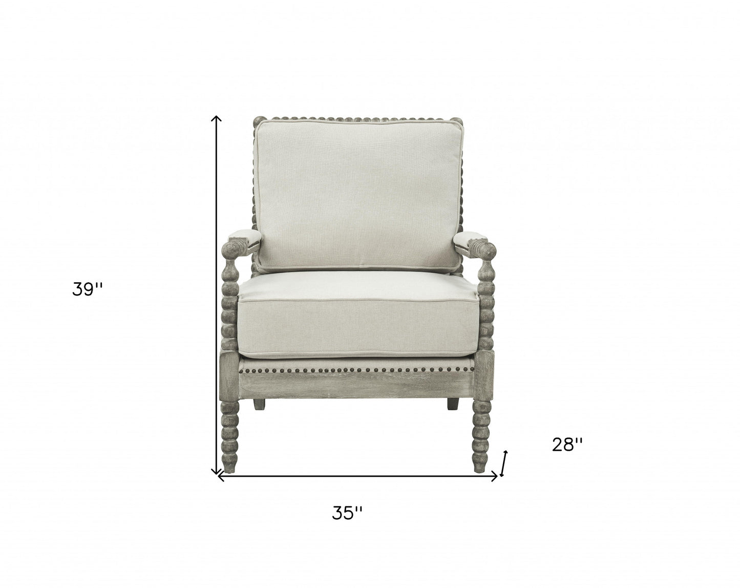 Linen Club Chair
