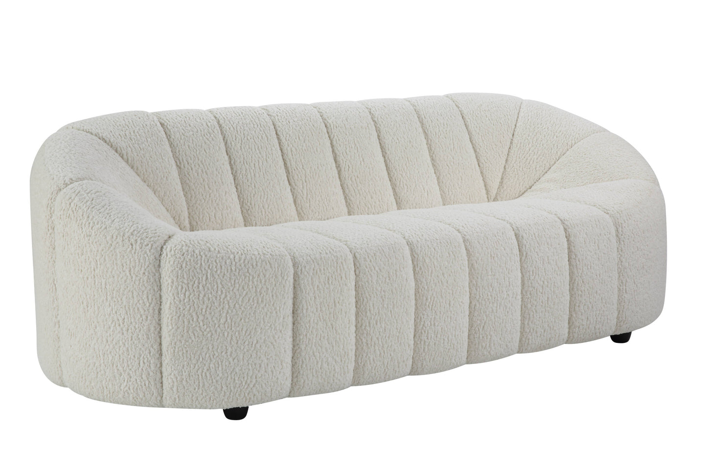 Sherpa Sofa with Black Legs