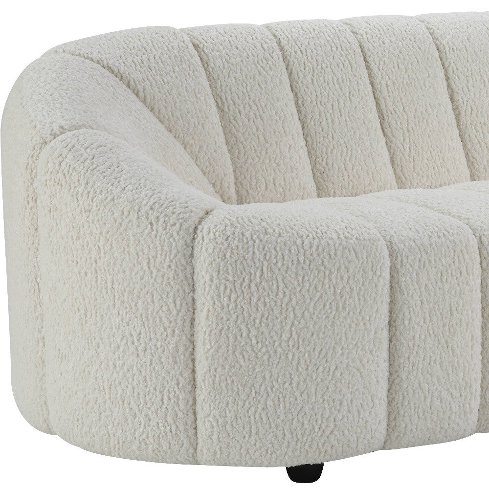 Sherpa Sofa with Black Legs