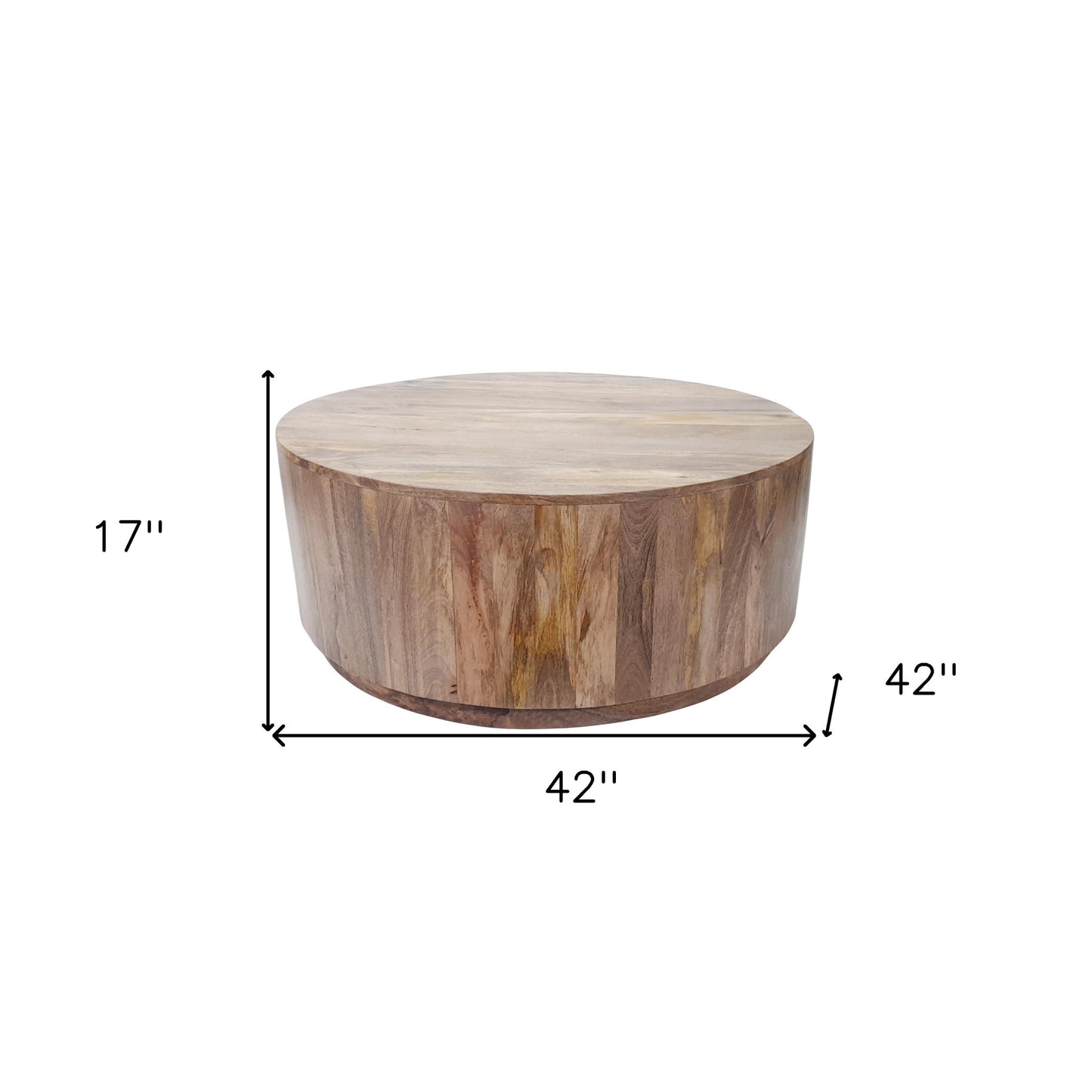 Solid Wood Round Coffee Table