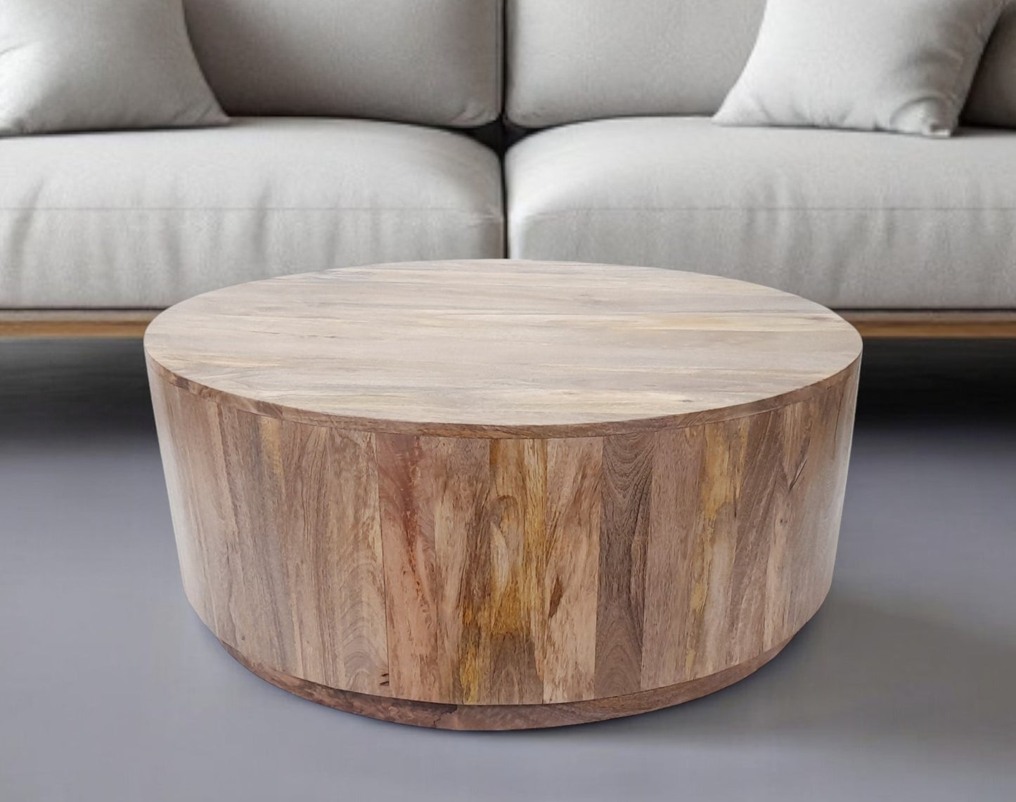 Solid Wood Round Coffee Table