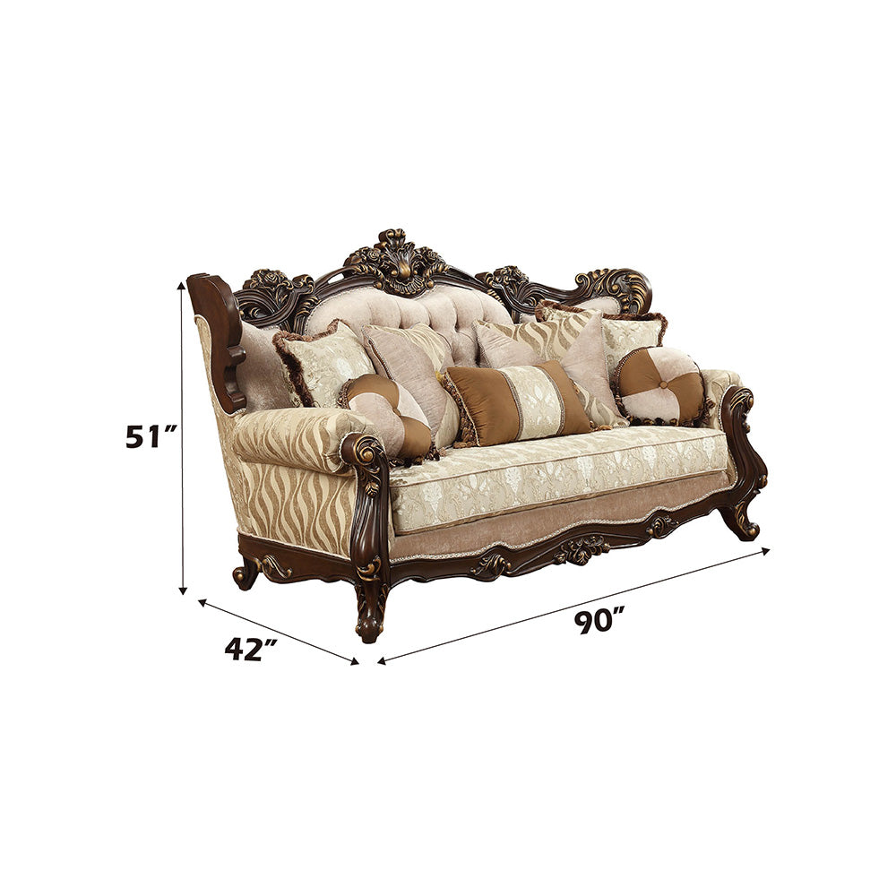 Shalisa Sofa W/7 Pillows
