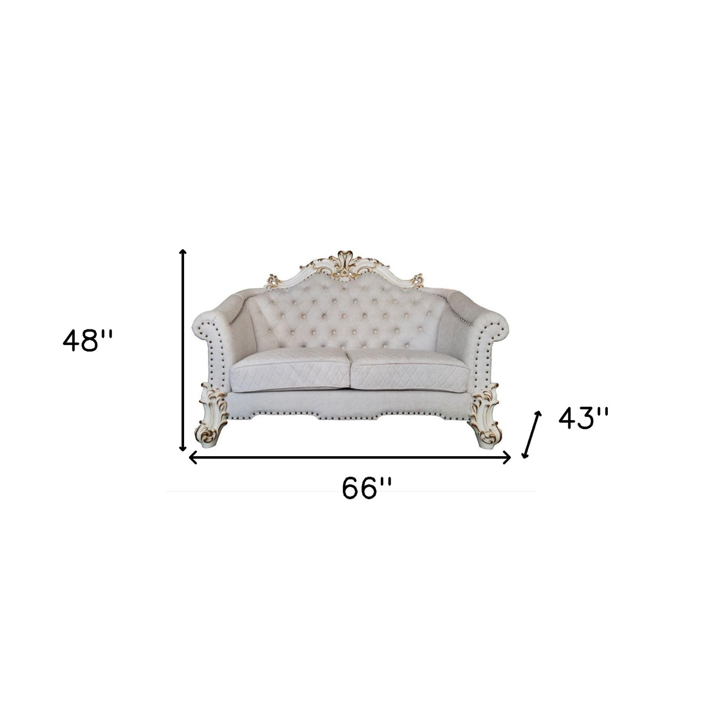 Two Tone Velvet Loveseat and Toss Pillows