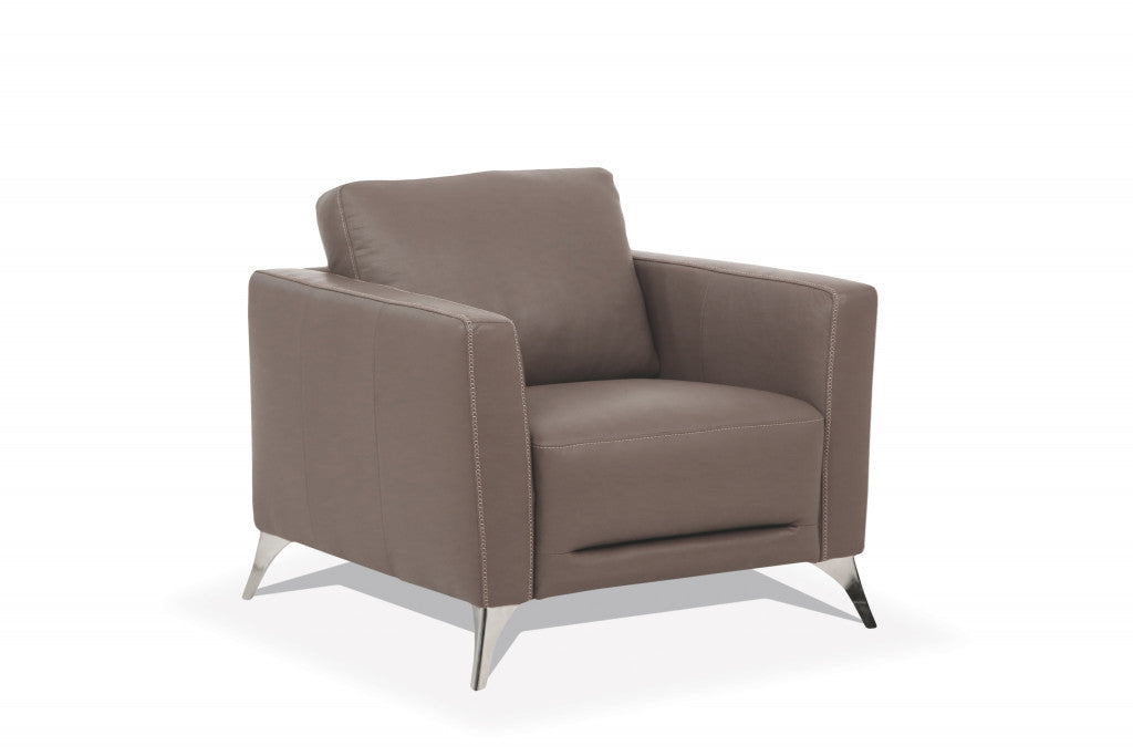 Genuine Leather Arm Chair