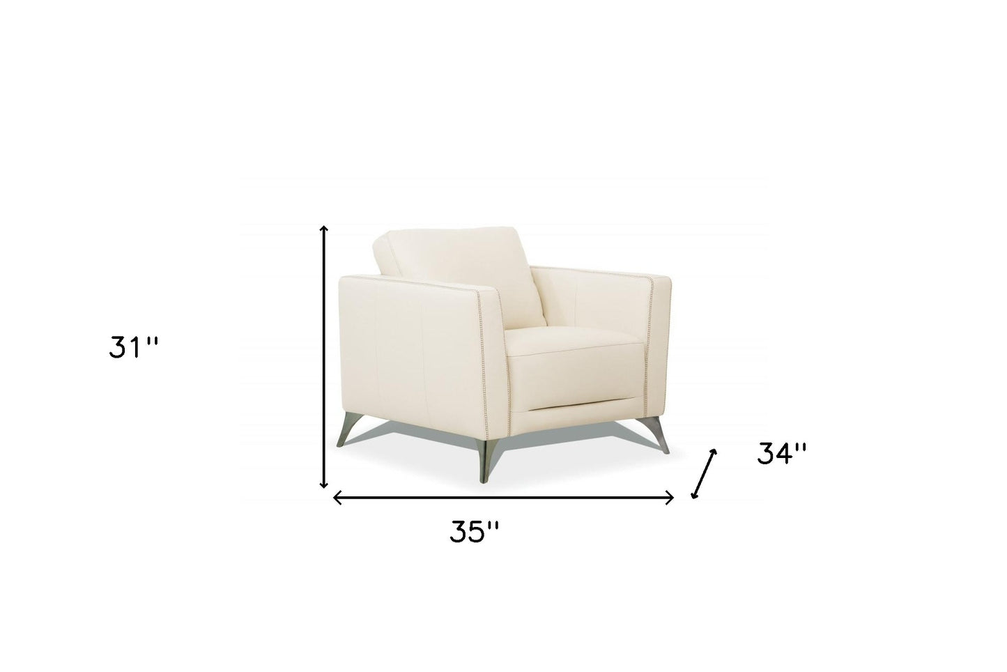 Genuine Leather Arm Chair