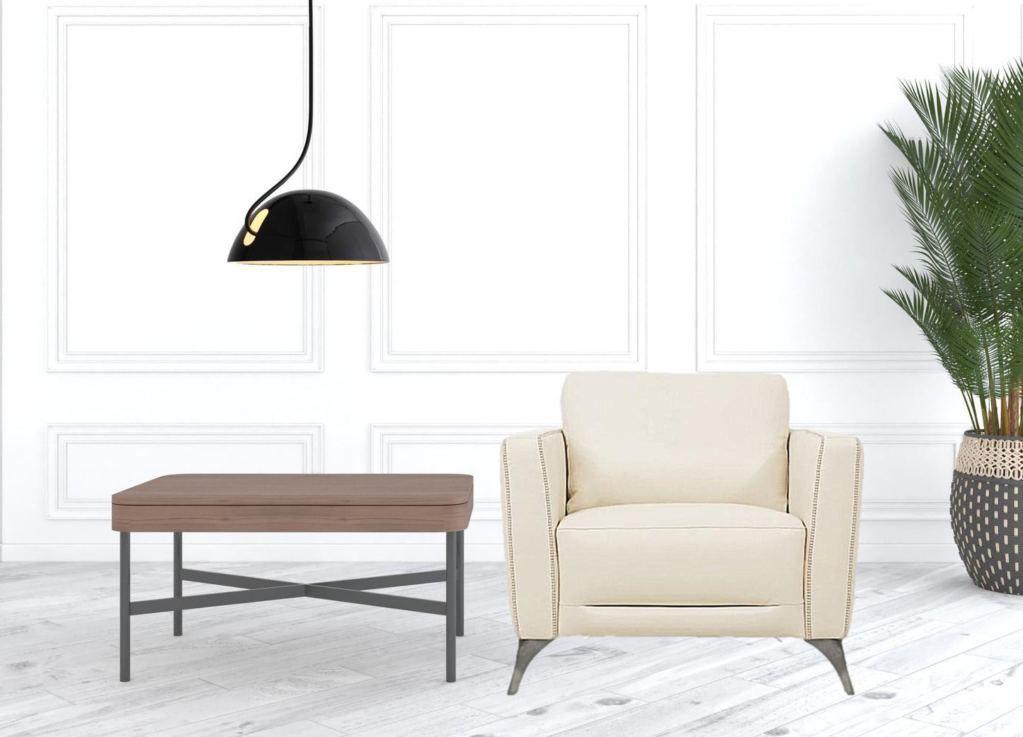 Genuine Leather Arm Chair