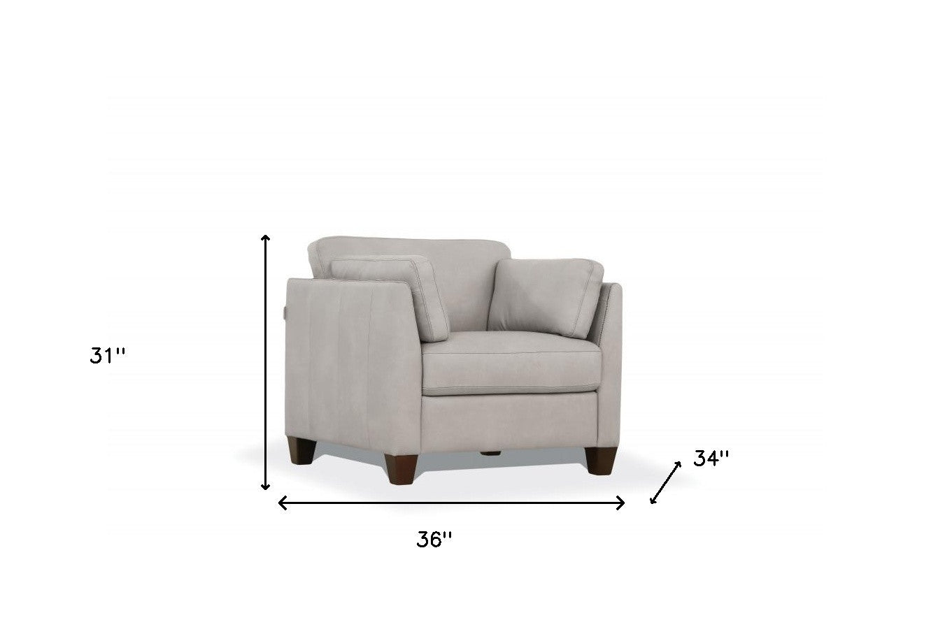 Genuine Leather Arm Chair
