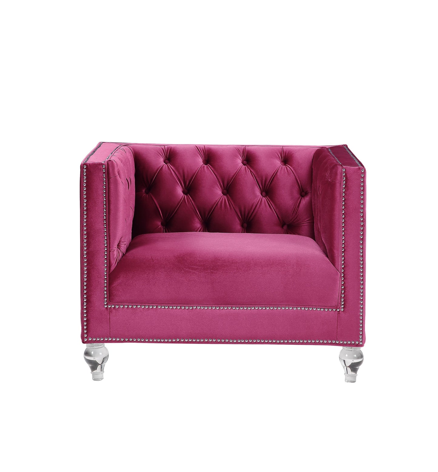 Velvet Tufted Arm Chair