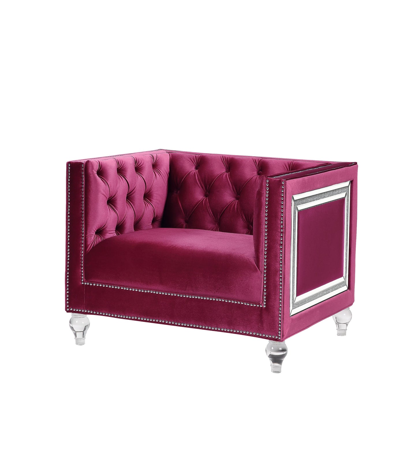 Velvet Tufted Arm Chair