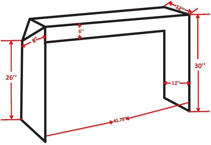 Katya Gold Foil Modern Console Table