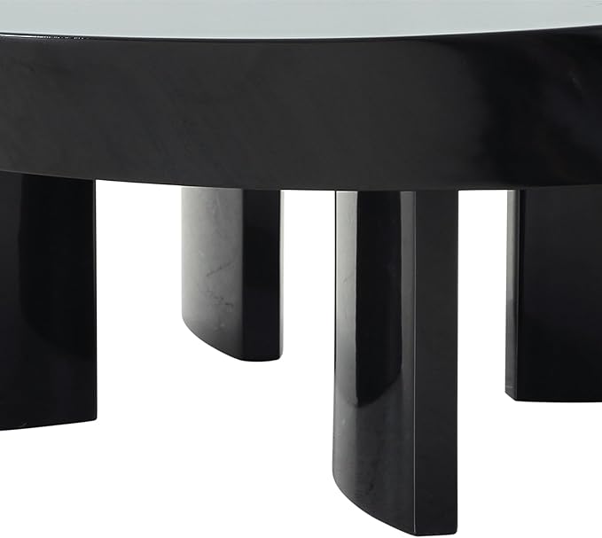 Rivano Design Shiny Black Coffee Table