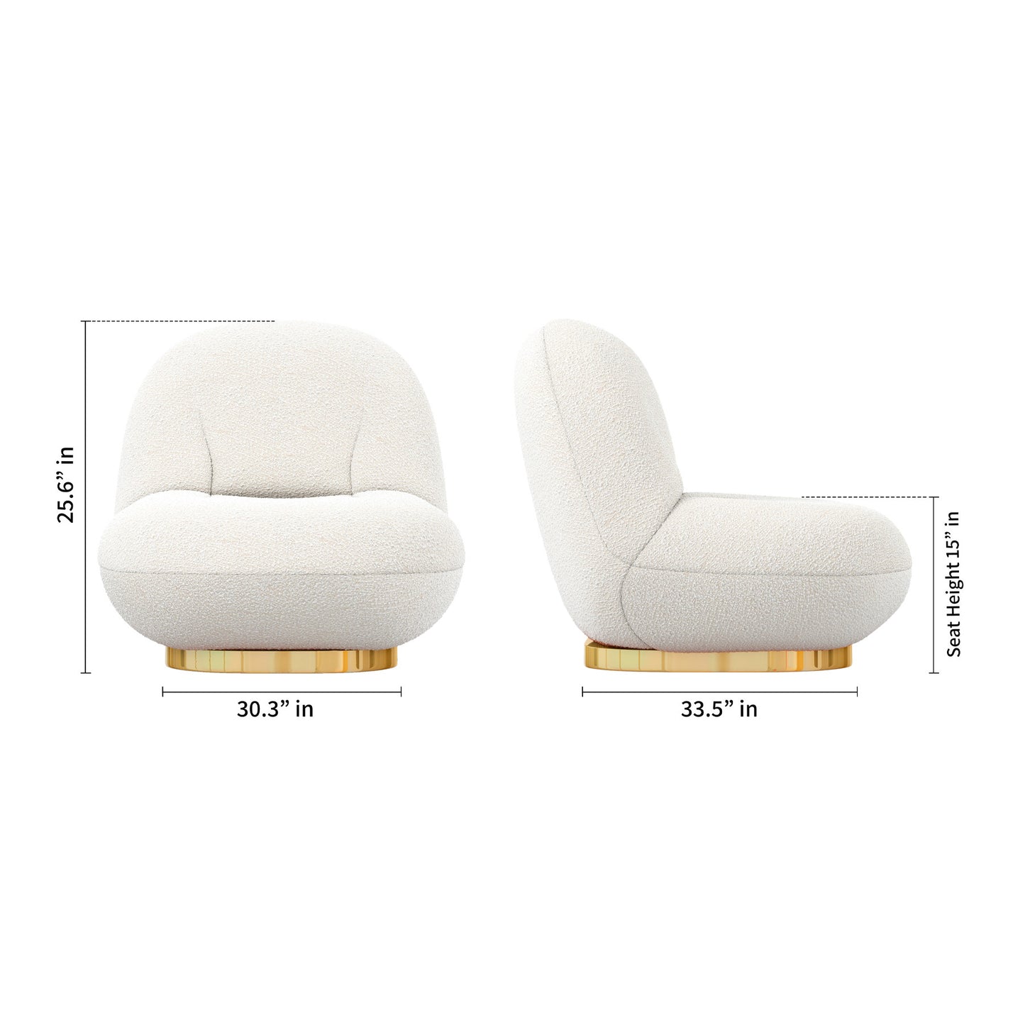 Boucle Slipper Chair