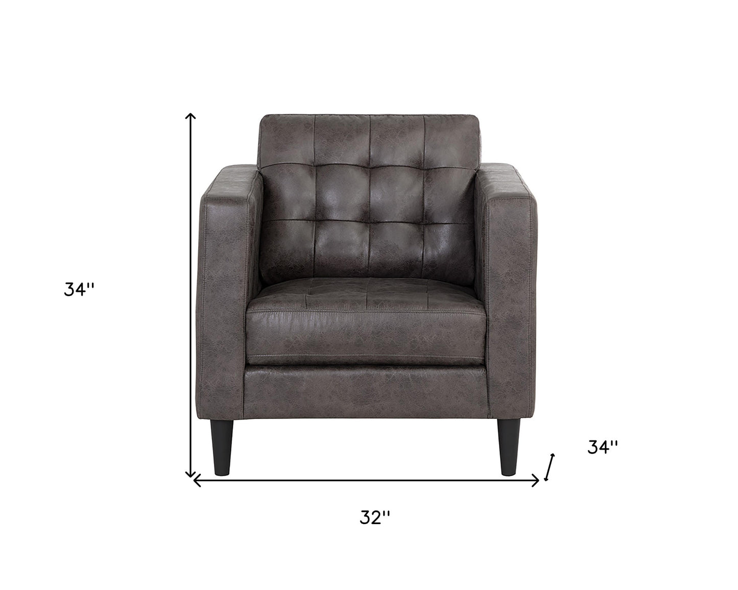 Fabric Tufted Arm Chair