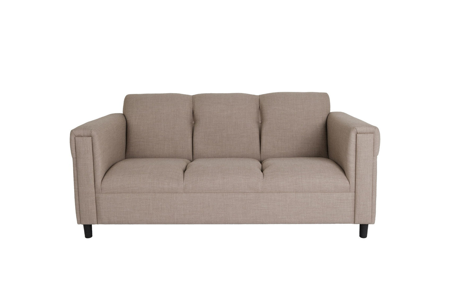 Polyester Sofa with Black Legs