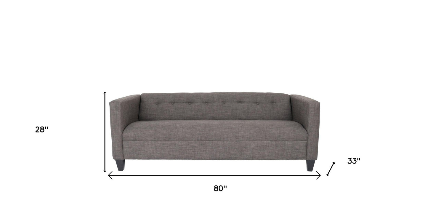 Polyester Sofa with Black Legs