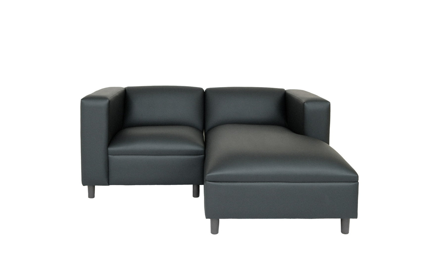 Faux Leather Sofa Chaise