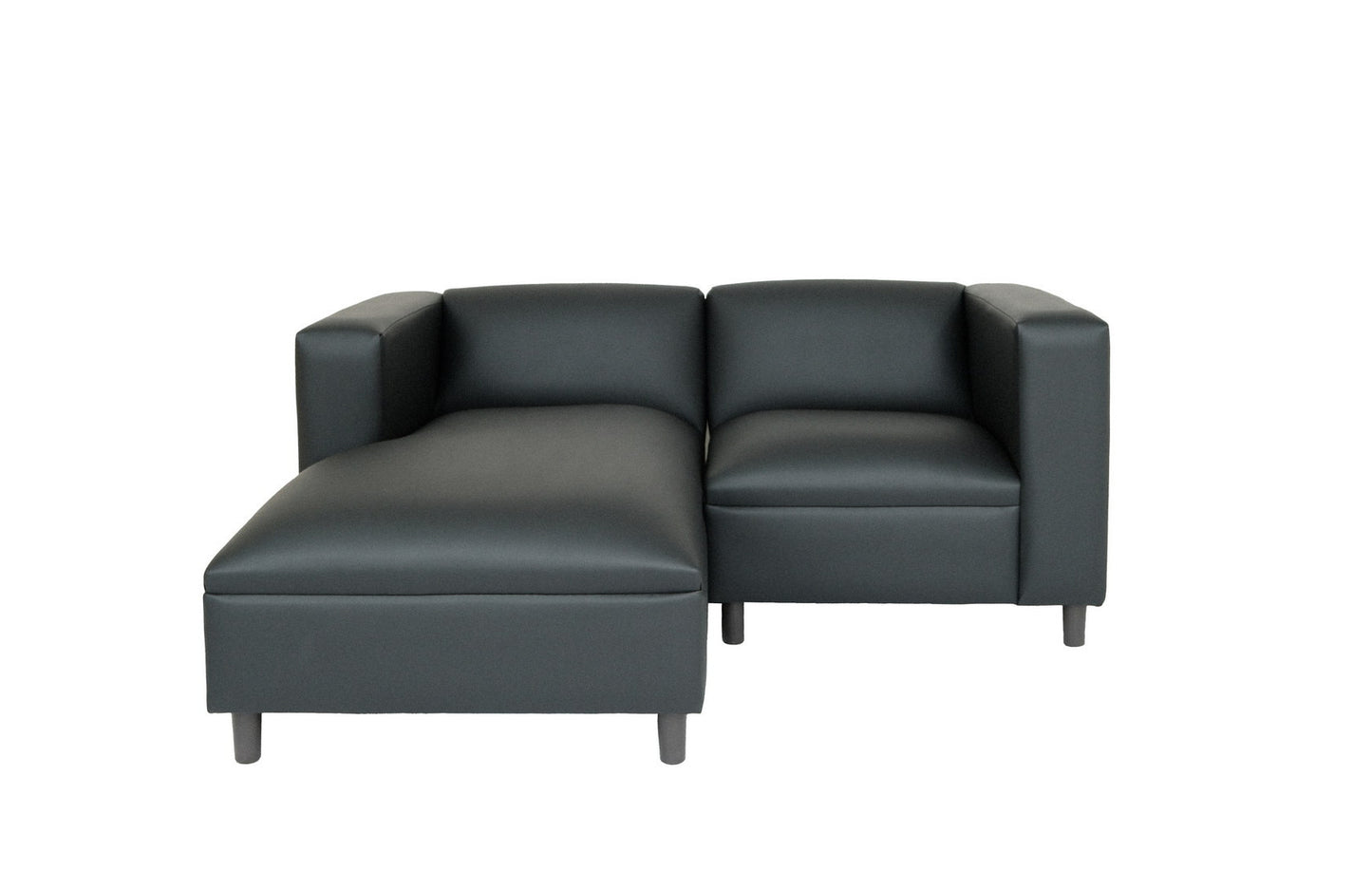 Faux Leather Sofa Chaise