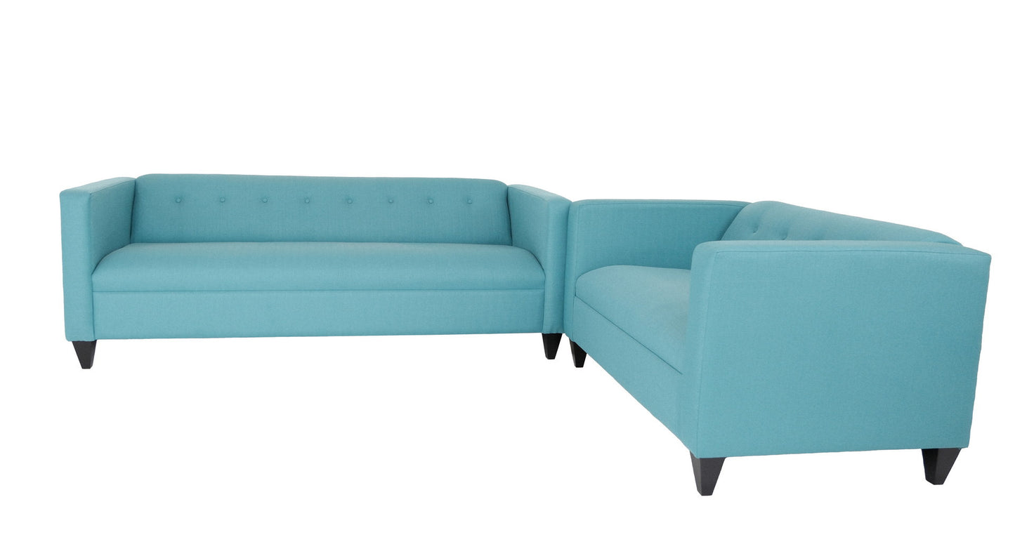 Two Piece Polyester Blend Seating Set