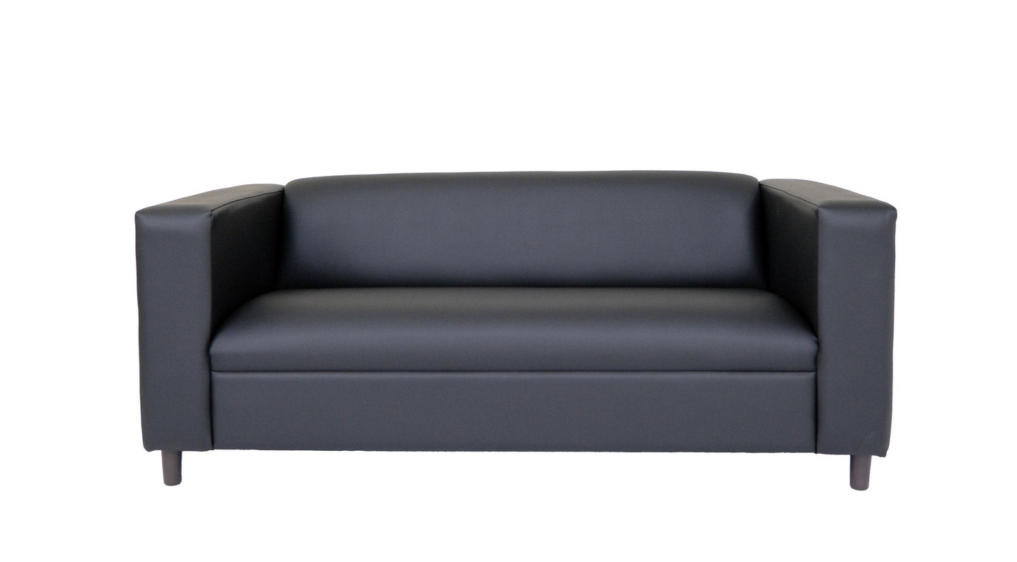 Faux Leather Sofa