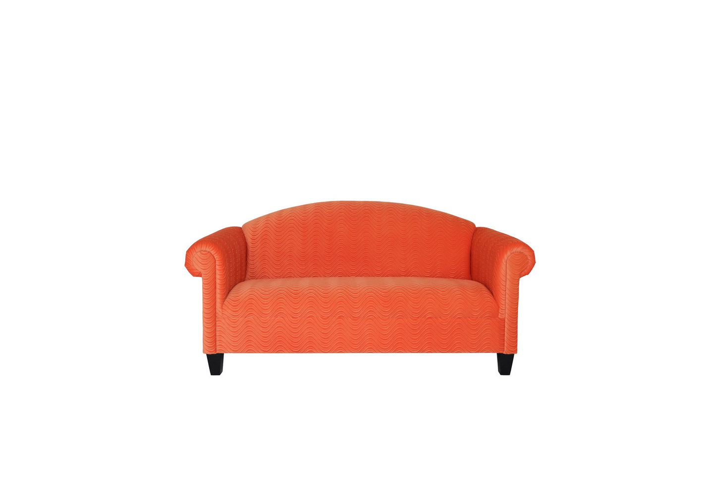 Velvet Sofa with Black Legs