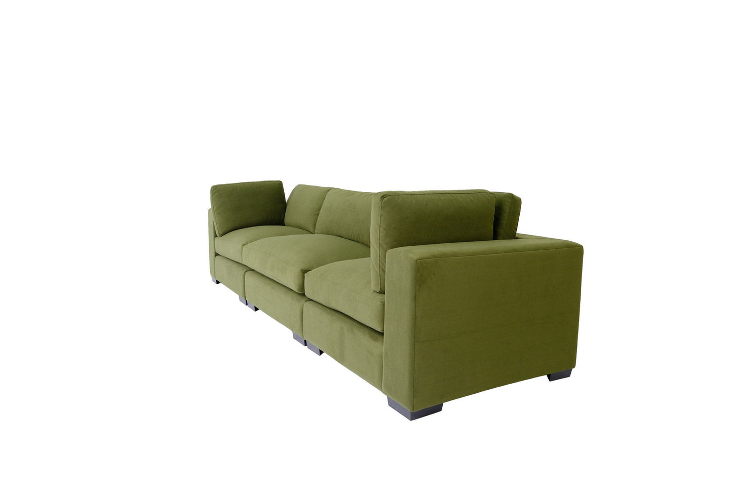 Polyester Sofa with Black Legs