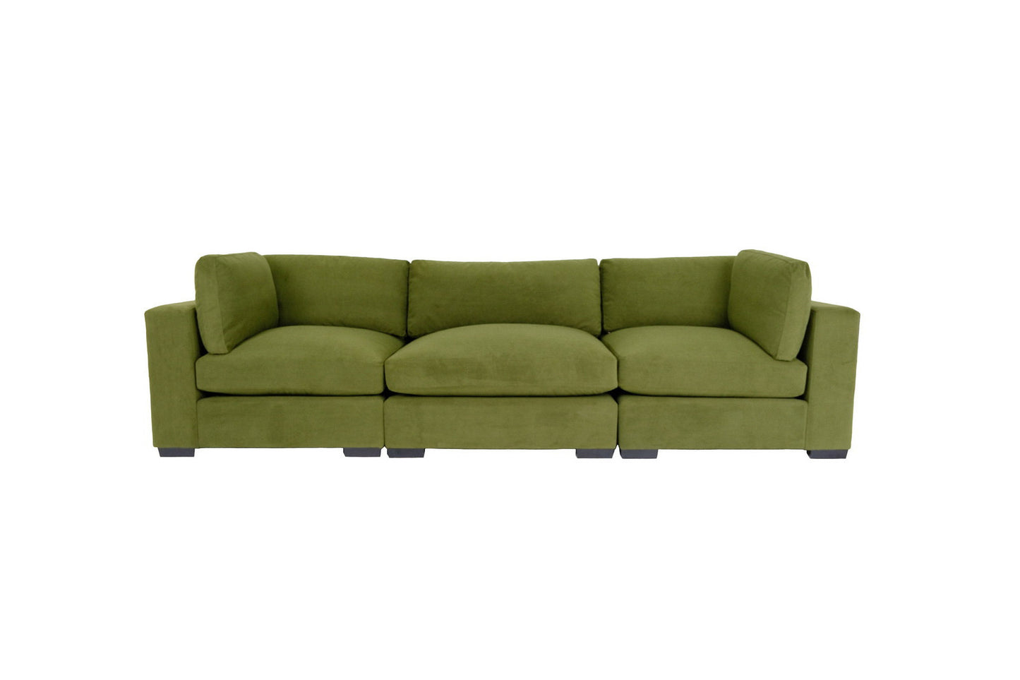 Polyester Sofa with Black Legs