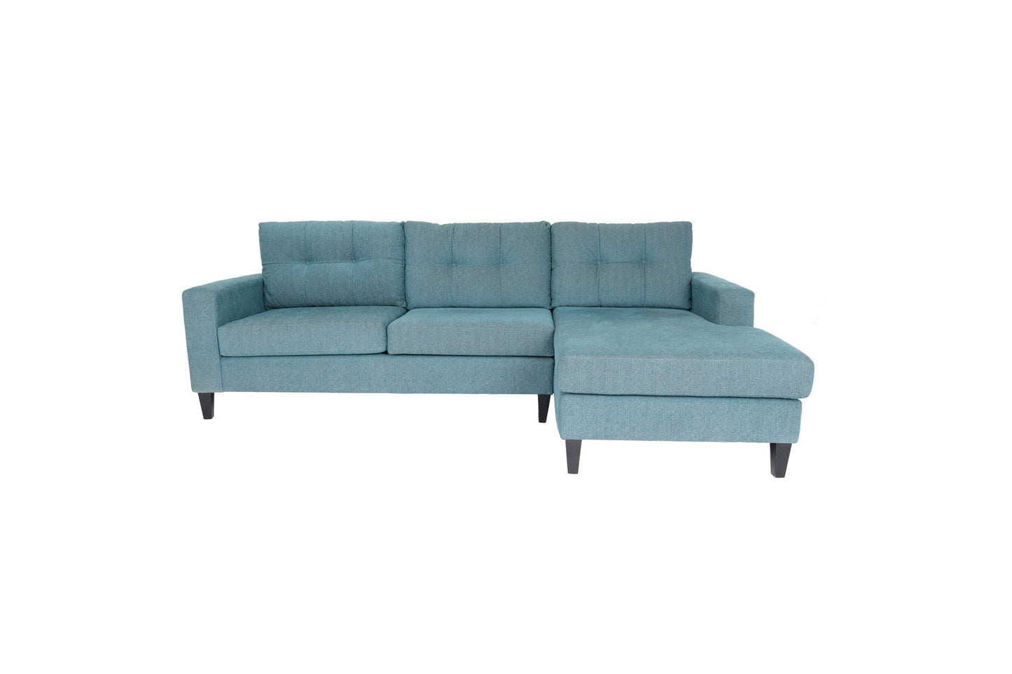Polyester Blend L Shaped Two Piece Sofa and Chaise Sectional
