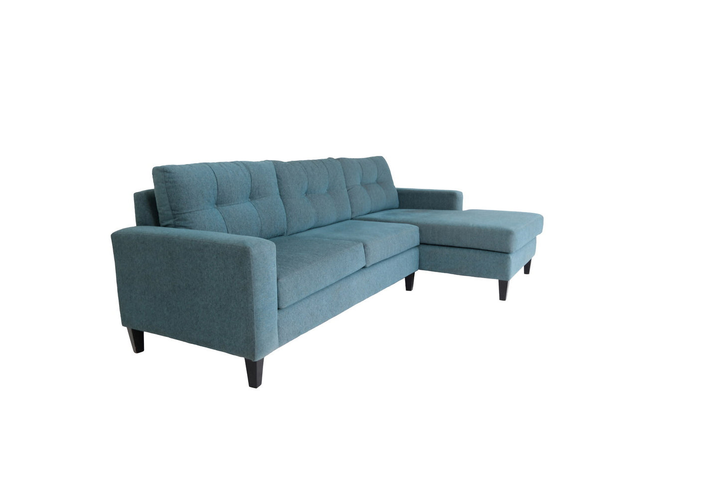 Polyester Blend L Shaped Two Piece Sofa and Chaise Sectional